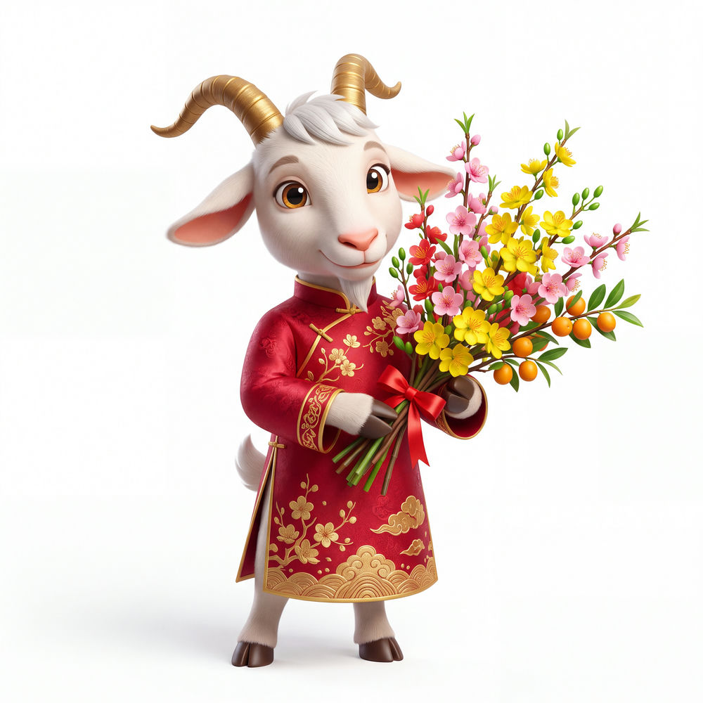 Link Vật Dê Năm Mới, Con Dê Và Thần Tài (24)