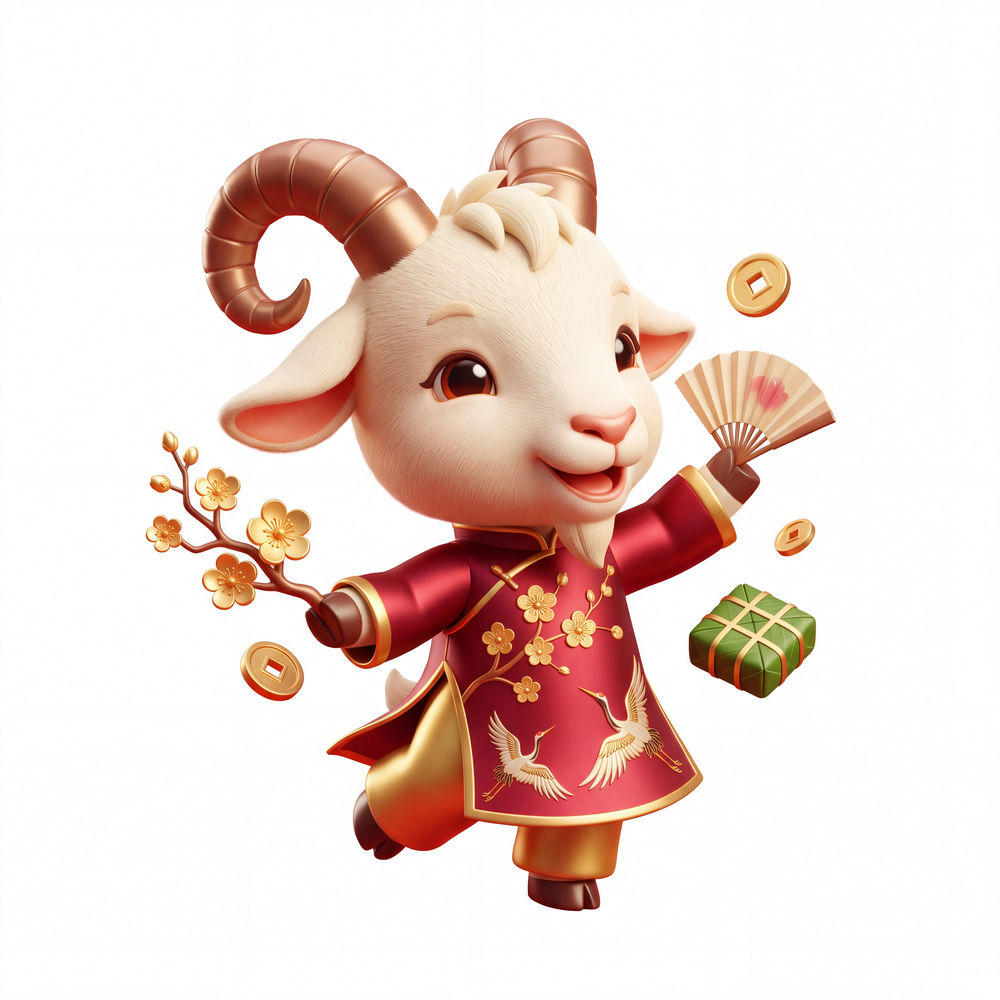 Link Vật Dê Năm Mới, Con Dê Và Thần Tài (99)