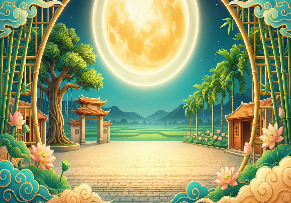 Phông Nền Trung Thu, Tết Thiếu Nhi, Đêm Hội Trăng Rằm (48)