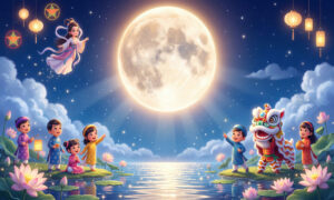 Phông Nền Trung Thu, Vui Hội Trăng Rằm (1)