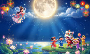 Phông Nền Trung Thu, Vui Hội Trăng Rằm (2)