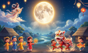Phông Nền Trung Thu, Vui Hội Trăng Rằm (3)