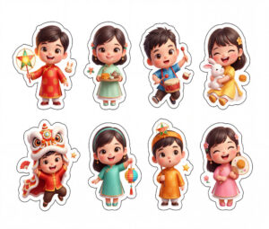 Sticker Trung Thu, Em Bé Trung Thu (14)