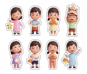 Sticker Trung Thu, Em Bé Trung Thu (15)