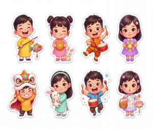 Sticker Trung Thu, Em Bé Trung Thu (19)