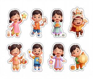 Sticker Trung Thu, Em Bé Trung Thu (20)