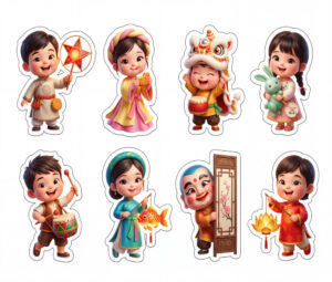 Sticker Trung Thu, Em Bé Trung Thu (22)