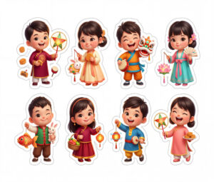 Sticker Trung Thu, Em Bé Trung Thu (25)