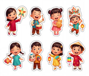 Sticker Trung Thu, Em Bé Trung Thu (30)