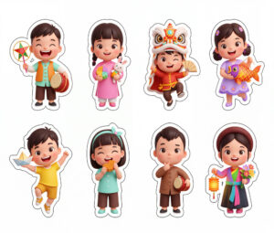Sticker Trung Thu, Em Bé Trung Thu (35)