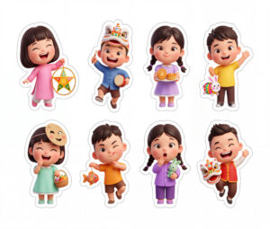 Sticker Trung Thu, Em Bé Trung Thu (36)