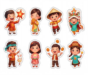 Sticker Trung Thu, Em Bé Trung Thu (41)