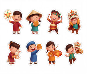 Sticker Trung Thu, Em Bé Trung Thu (42)