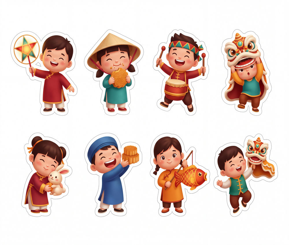 Sticker Trung Thu, Em Bé Trung Thu (42)
