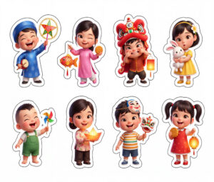 Sticker Trung Thu, Em Bé Trung Thu (48)