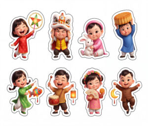 Sticker Trung Thu, Em Bé Trung Thu (49)