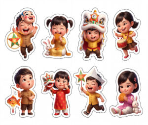 Sticker Trung Thu, Em Bé Trung Thu (51)