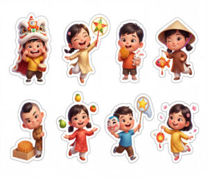 Sticker Trung Thu, Em Bé Trung Thu (55)