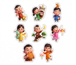 Sticker Trung Thu, Em Bé Trung Thu (56)