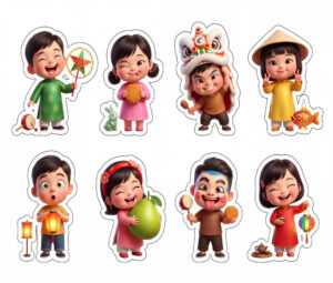 Sticker Trung Thu, Em Bé Trung Thu (58)