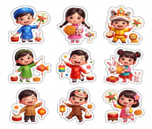 Sticker Trung Thu, Em Bé Trung Thu (6)