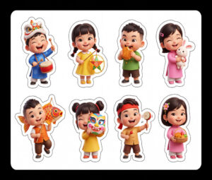 Sticker Trung Thu, Em Bé Trung Thu (61)