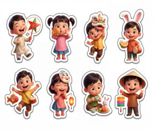 Sticker Trung Thu, Em Bé Trung Thu (63)