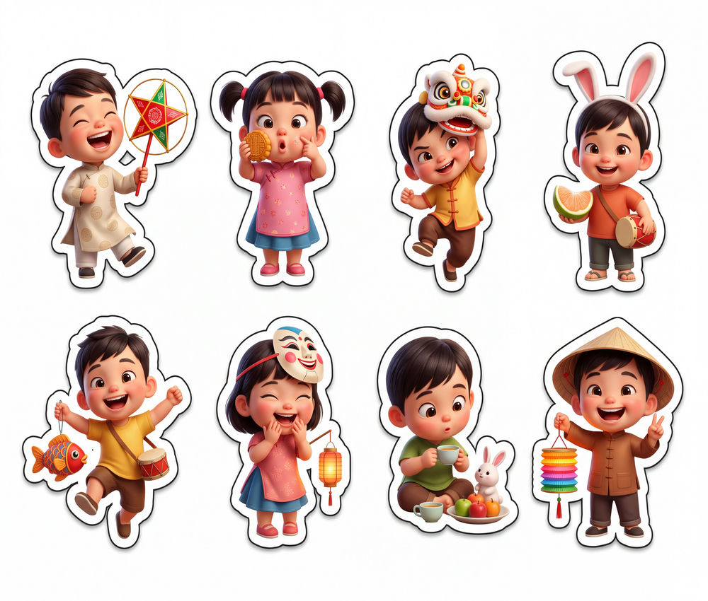 Sticker Trung Thu, Em Bé Trung Thu (63)