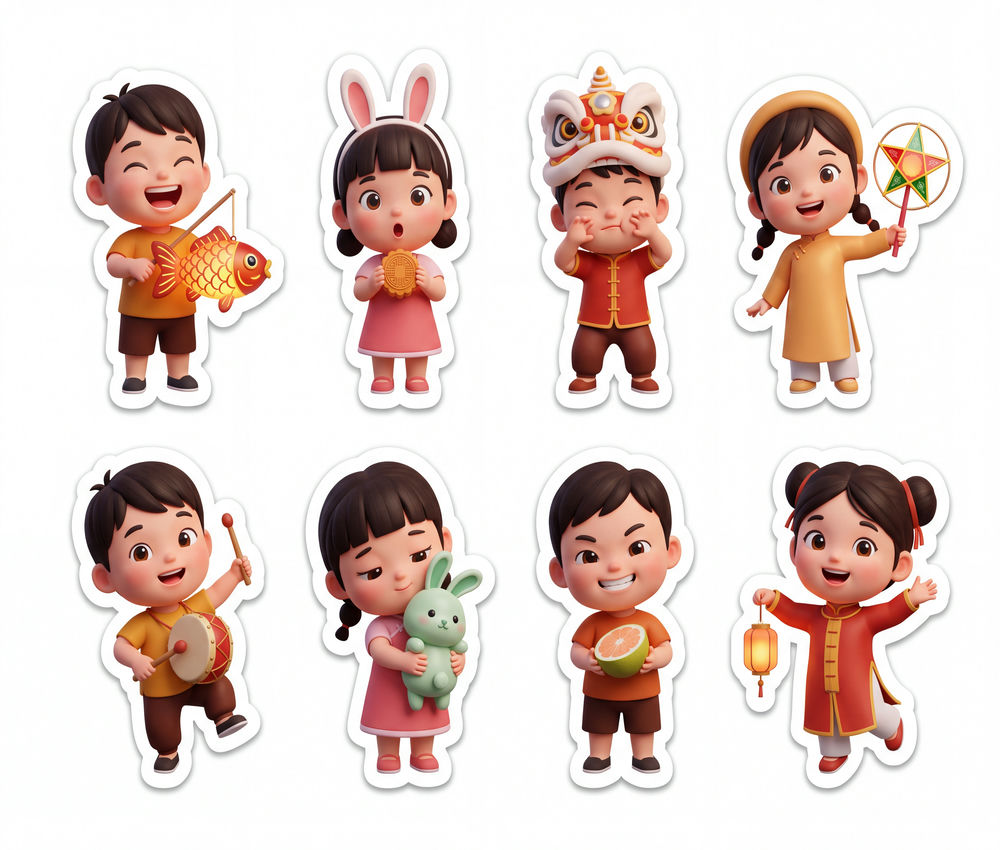 Sticker Trung Thu, Em Bé Trung Thu (67)