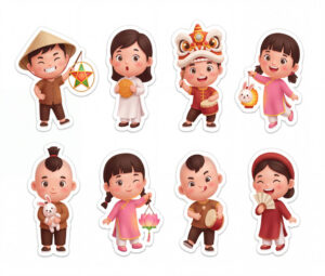 Sticker Trung Thu, Em Bé Trung Thu (68)