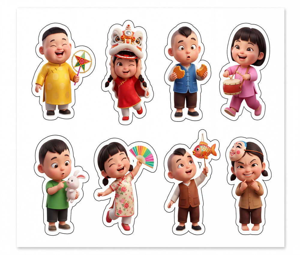 Sticker Trung Thu, Em Bé Trung Thu (69)
