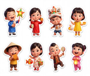 Sticker Trung Thu, Em Bé Trung Thu (70)