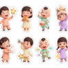 Sticker Trung Thu, Em Bé Trung Thu (9)