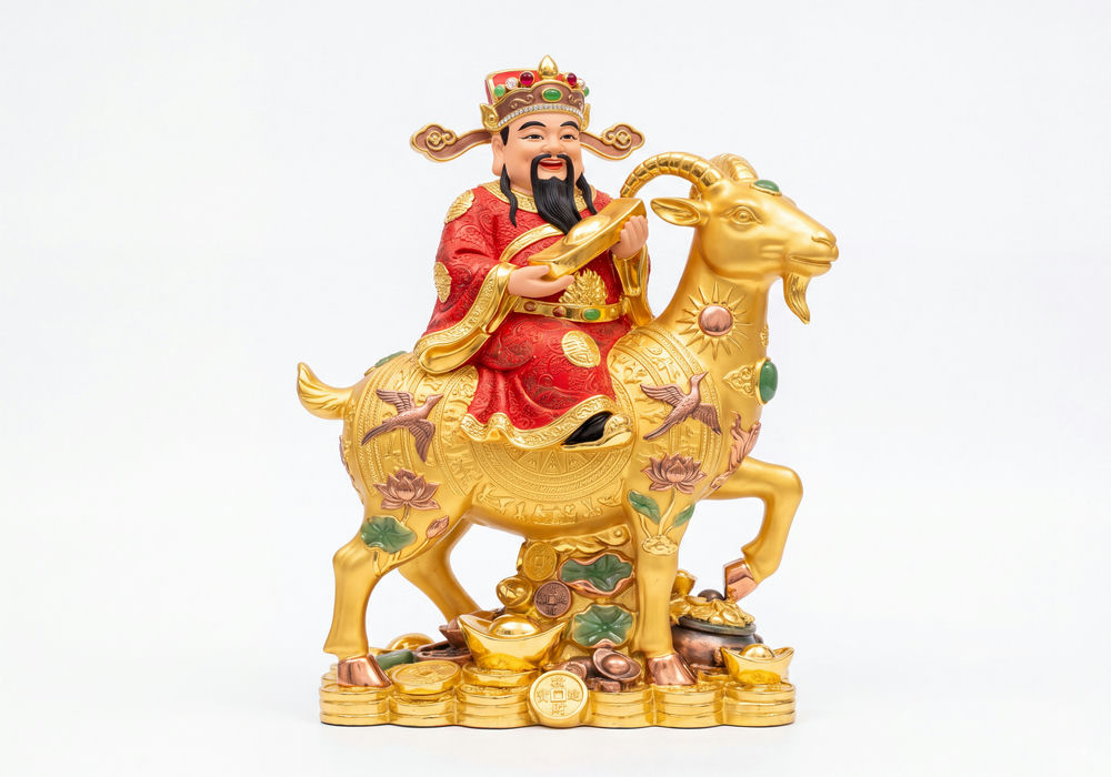 Thần Tài, Hình Ảnh ThầnTài Và Dê Năm Mới (1)
