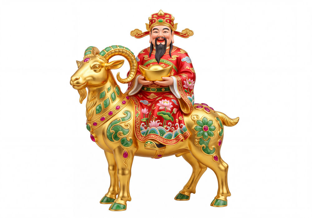 Thần Tài, Hình Ảnh ThầnTài Và Dê Năm Mới (11)