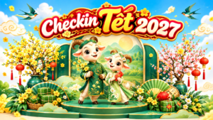 Mẫu Checkin Tết Năm Mới, Tiểu Cảnh Năm Con Dê 2027 4