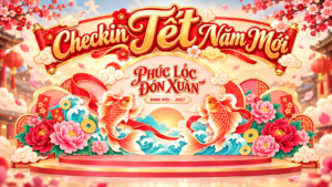 Mẫu Checkin Tết Năm Mới, Tiểu Cảnh Năm Con Dê 2027 5