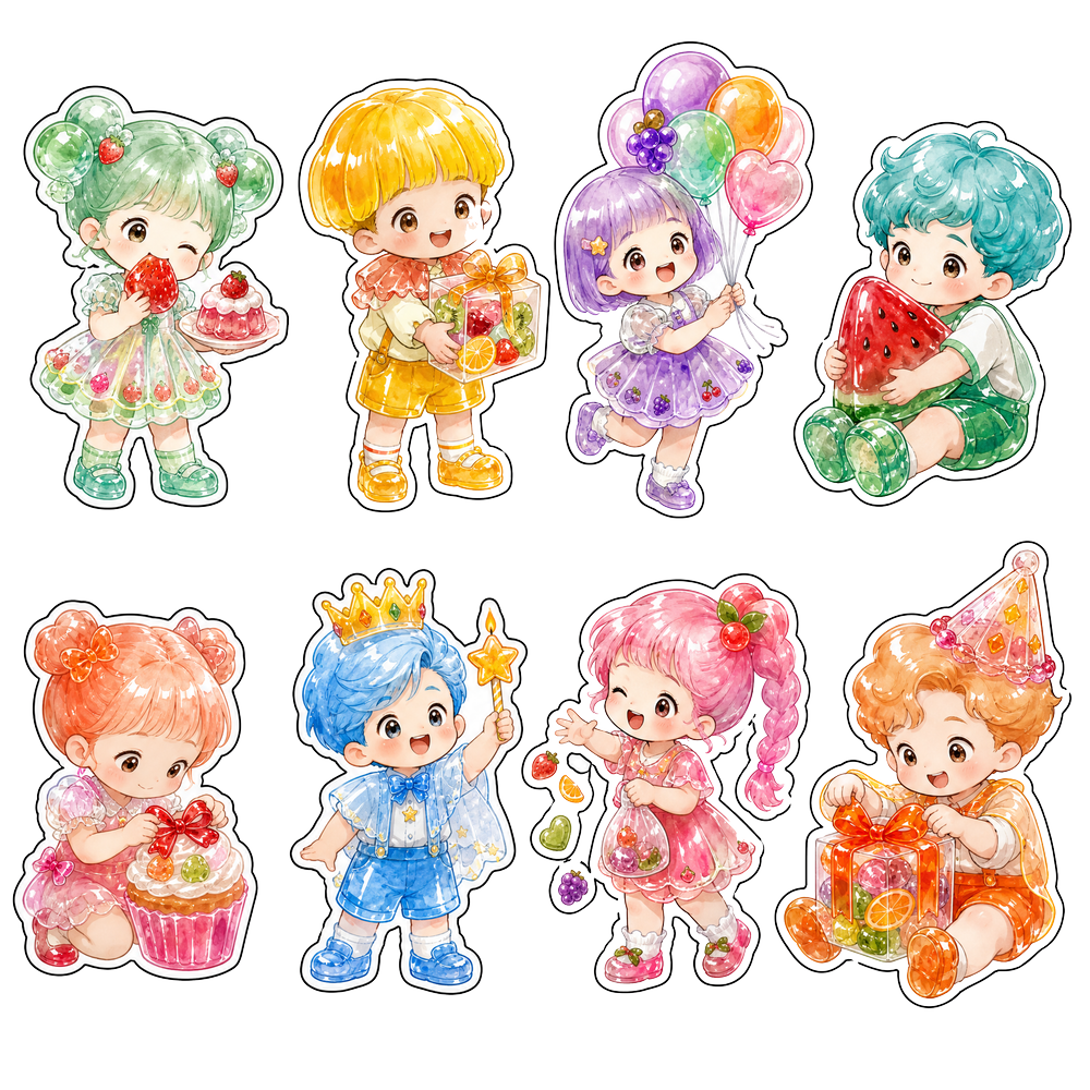 Sticker, Chibi Sinh Nhật, Em Bé Chibi (1)