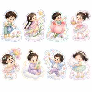 Sticker, Chibi Sinh Nhật, Em Bé Chibi (19)