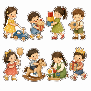 Sticker, Chibi Sinh Nhật, Em Bé Chibi (20)