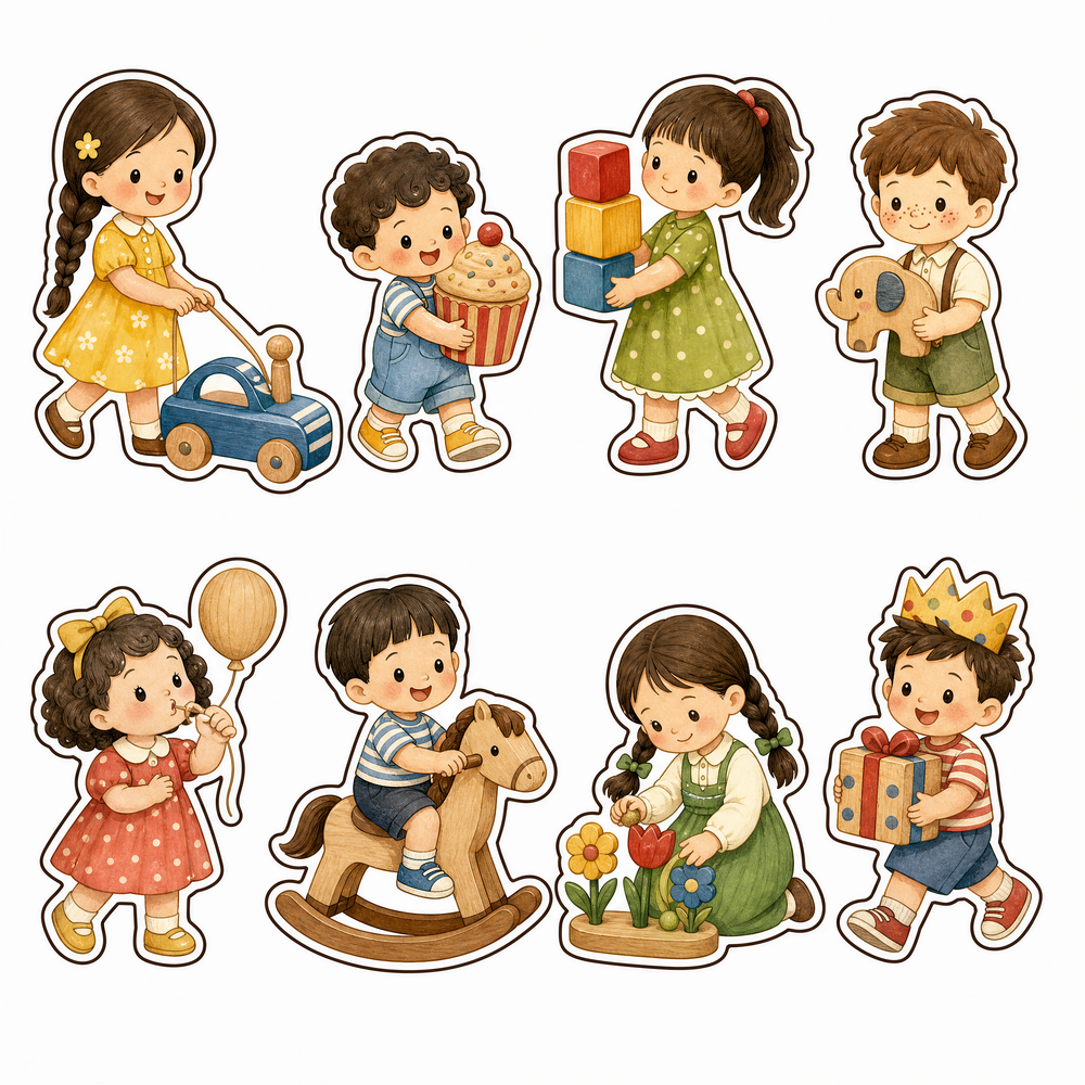 Sticker, Chibi Sinh Nhật, Em Bé Chibi (20)