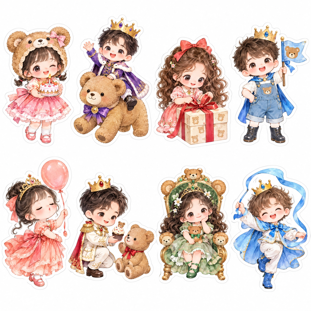Sticker, Chibi Sinh Nhật, Em Bé Chibi (33)
