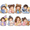 Sticker, Chibi Sinh Nhật, Em Bé Chibi (6)